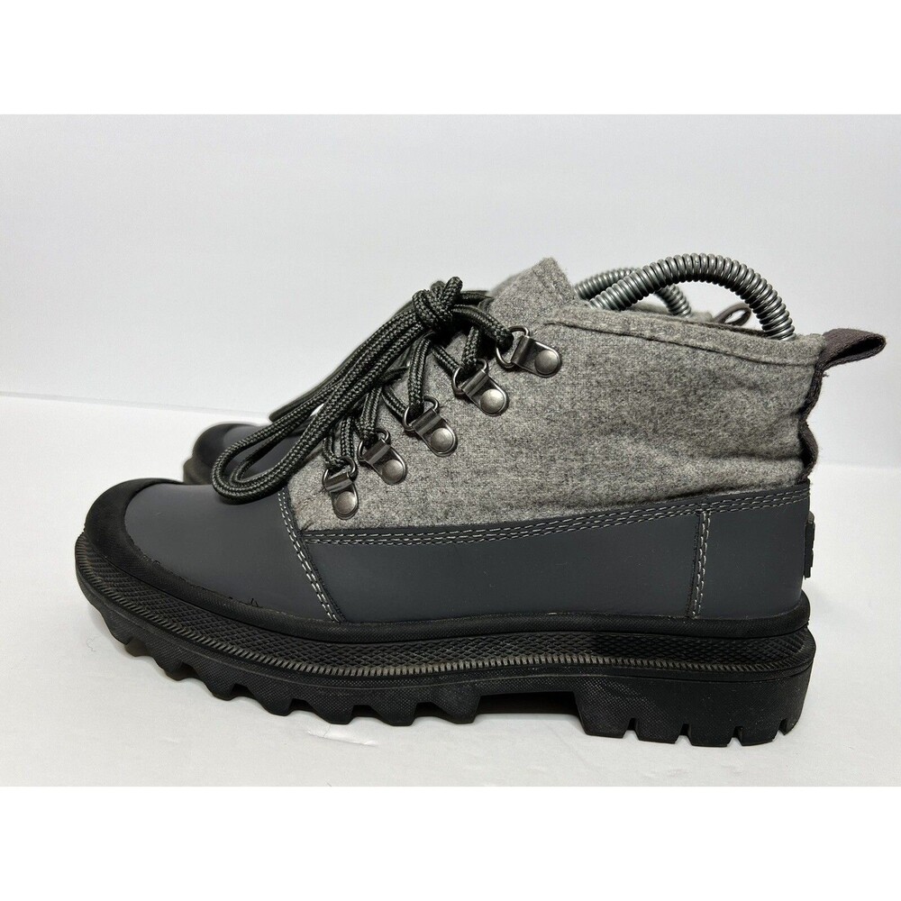 TOMS Cordova Castlerock Ankle Snow Winter Boots Wool Leather Womens Size 6.5
